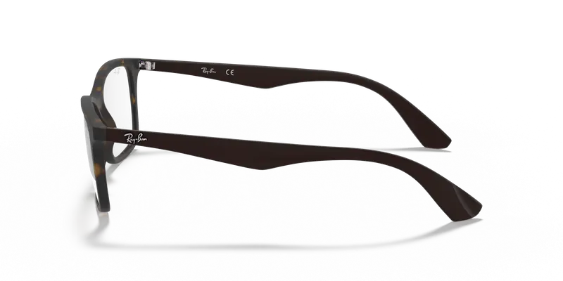 Ray - Ban Unisex RX7047 5573 Montature da vista Iniettato Tartaruga Trasparente Squadrata Normale miniatura 3