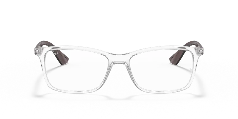 Ray - Ban Unisex RX7047 5768 Montature da vista Iniettato Trasparente Trasparente Squadrata Normale miniatura 2