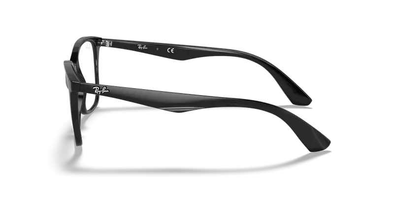 Ray - Ban Unisex RX7066 2000 Montature da vista Iniettato Nero Trasparente Squadrata Normale miniatura 3