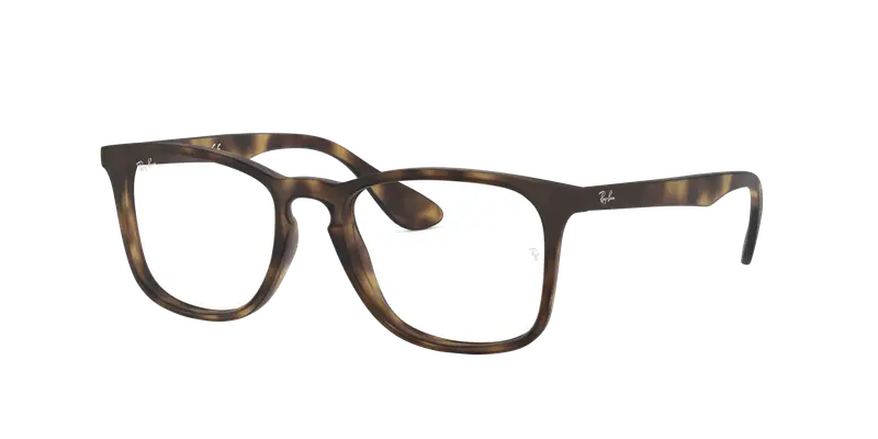 Ray - Ban Unisex RX7074 5365 Montature da vista Iniettato Tartaruga Trasparente Squadrata Normale