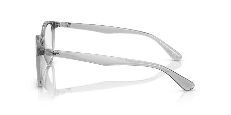 Ray - Ban Unisex RX7093D 8012 Montature da vista Iniettato Grigio Trasparente Squadrata Normale miniatura 3
