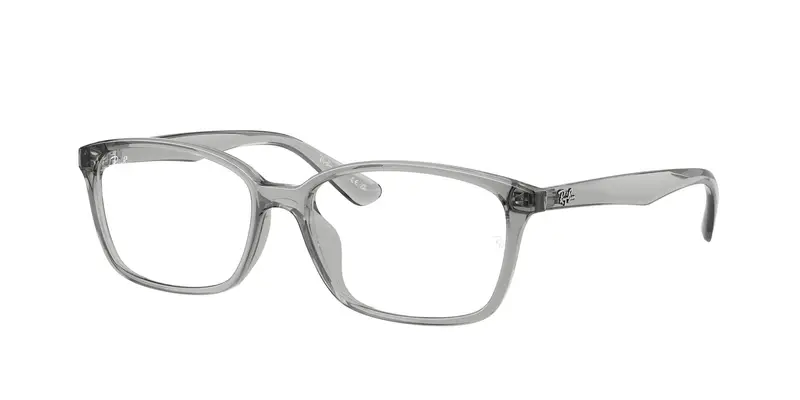 Ray - Ban Unisex RX7094D  8012 Montature da vista Iniettato Grigio Trasparente Squadrata Normale