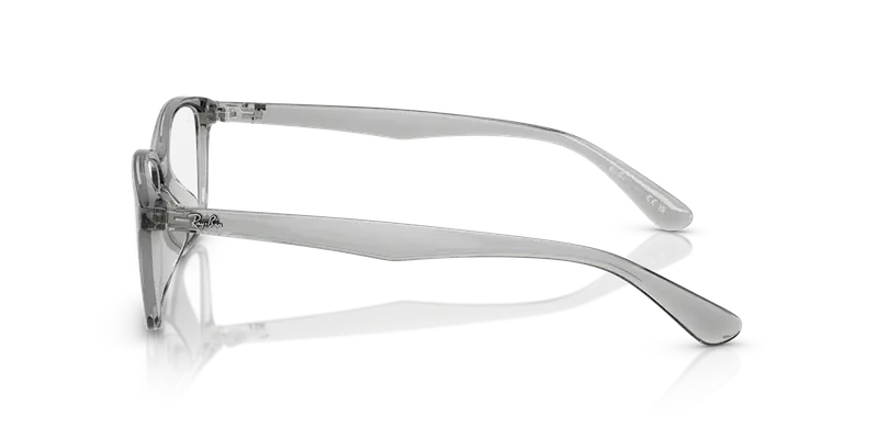 Ray - Ban Unisex RX7094D 8012 Montature da vista Iniettato Grigio Trasparente Squadrata Normale miniatura 3