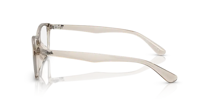 Ray - Ban Unisex RX7094D 8271 Montature da vista Iniettato Marrone Trasparente Squadrata Normale miniatura 3