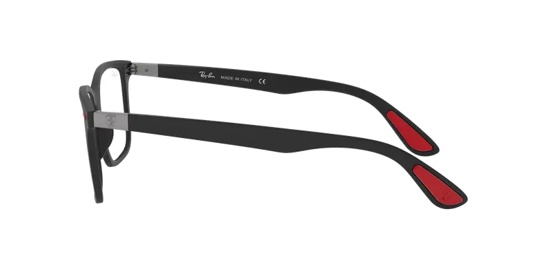 Ray - Ban Unisex RX7144M SCUDERIA FERRARI COLLECTION F602 Montature da vista Peek Nero Trasparente Squadrata Normale miniatura 2