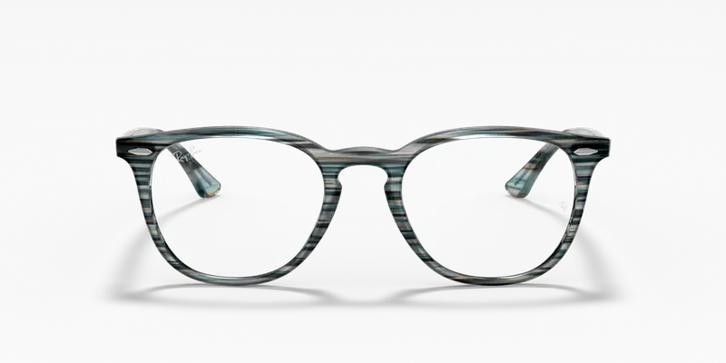 Ray - Ban Unisex RX7159 5750 Montature da vista Acetato Blu Trasparente Pantos Normale miniatura 2