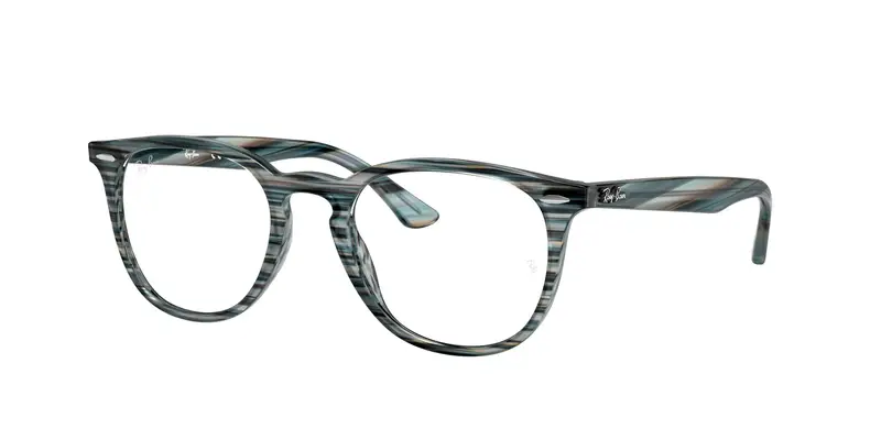 Unisex RX7159 5750 Montature da vista Acetato Blu Trasparente Pantos Normale