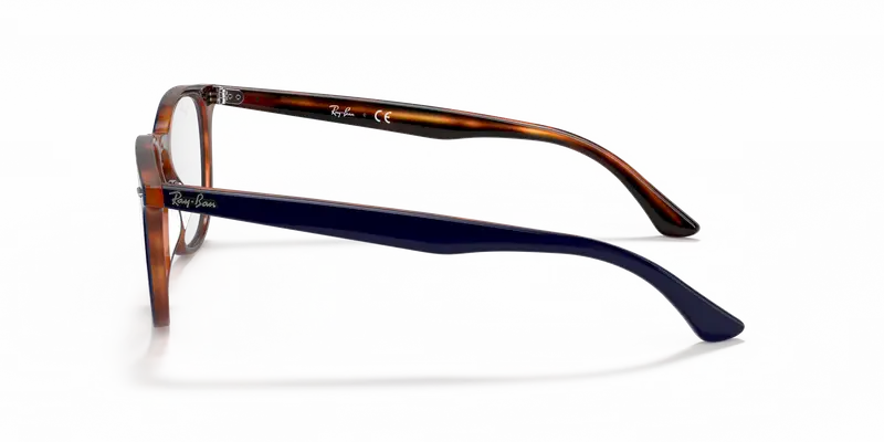 Ray - Ban Unisex RX7159 5910 Montature da vista Plastica Blu Pantos miniatura 3