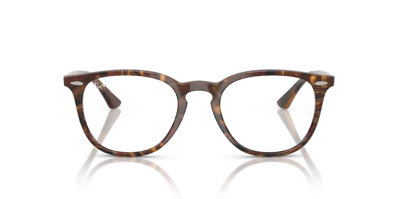 Ray - Ban Unisex RX7159 8395 Montature da vista Acetato Marrone Trasparente Pantos Normale miniatura 2