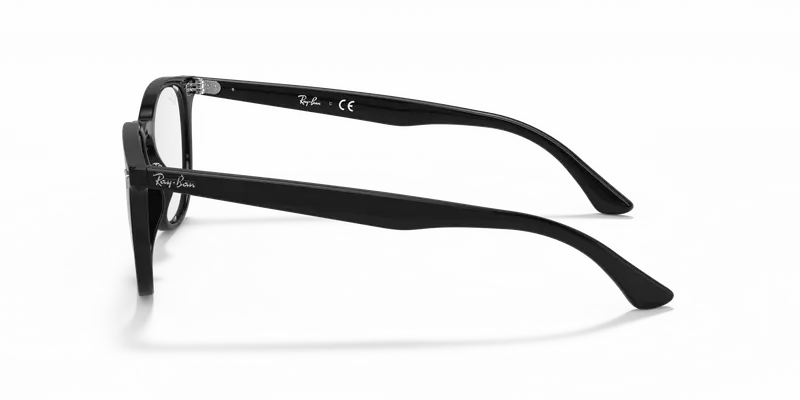 Ray - Ban Unisex RX7159F 2000 Montature da vista Acetato Nero Trasparente Pantos Normale miniatura 3