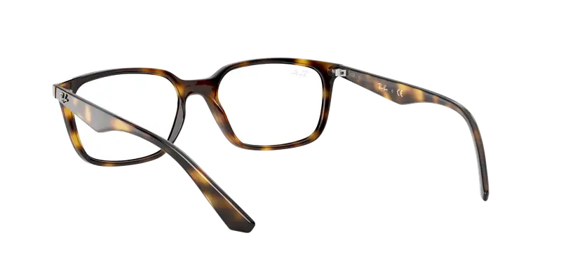 Ray - Ban Unisex RX7176 2012 Montature da vista Plastica Havana Squadrata miniatura 3