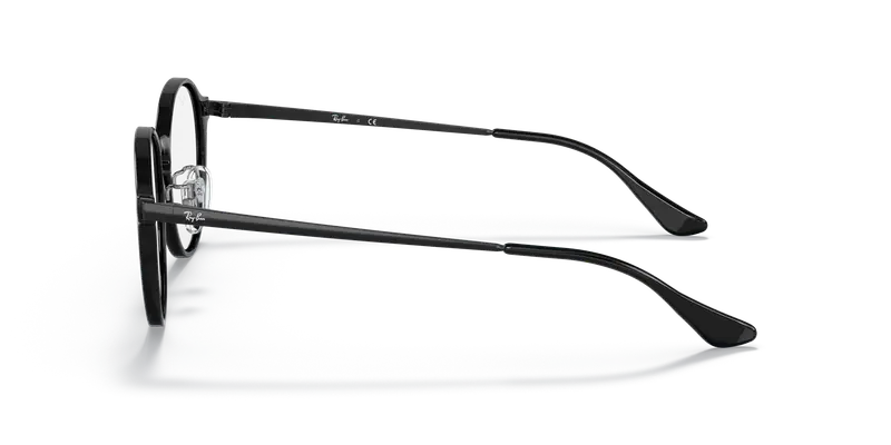 Ray - Ban Unisex RX7178D 5725 Montature da vista Iniettato Nero Trasparente Pantos Normale miniatura 3