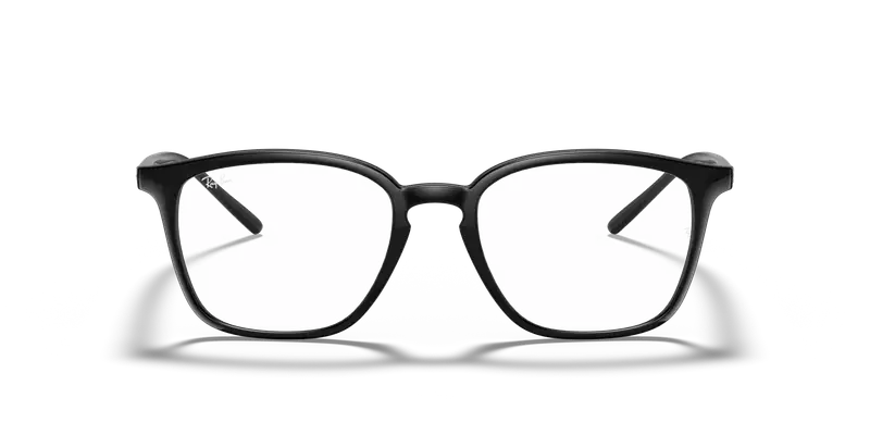 Ray - Ban Unisex RX7185 2000 Montature da vista Iniettato Nero Trasparente Squadrata Normale miniatura 2