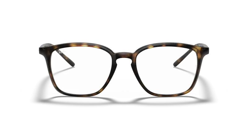 Ray - Ban Unisex RX7185 2012 Montature da vista Iniettato Tartaruga Trasparente Squadrata Normale miniatura 2