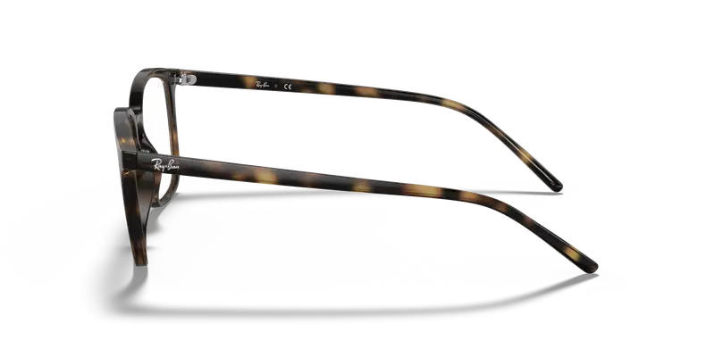 Ray - Ban Unisex RX7185 2012 Montature da vista Iniettato Tartaruga Trasparente Squadrata Normale miniatura 3