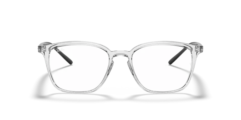 Ray - Ban Unisex RX7185 5943 Montature da vista Iniettato Trasparente Trasparente Squadrata Normale miniatura 2