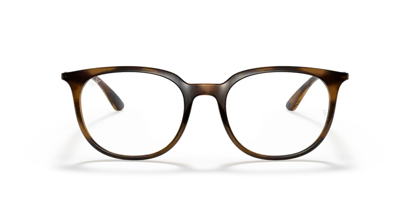 Ray - Ban Unisex RX7190 2012 Montature da vista Iniettato Tartaruga Trasparente Squadrata Normale miniatura 2