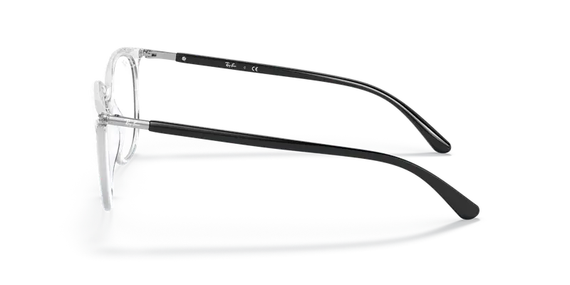 Ray - Ban Unisex RX7190 5943 Montature da vista Iniettato Trasparente Trasparente Squadrata Normale miniatura 3