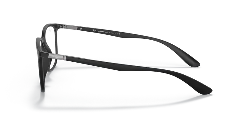 Ray - Ban Unisex RX7199 5204 Montature da vista Peek Nero Trasparente Squadrata Normale miniatura 3