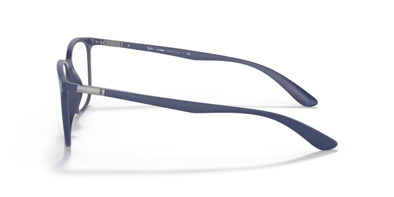 Ray - Ban Unisex RX7199 5207 Montature da vista Peek Blu Trasparente Squadrata Normale miniatura 3