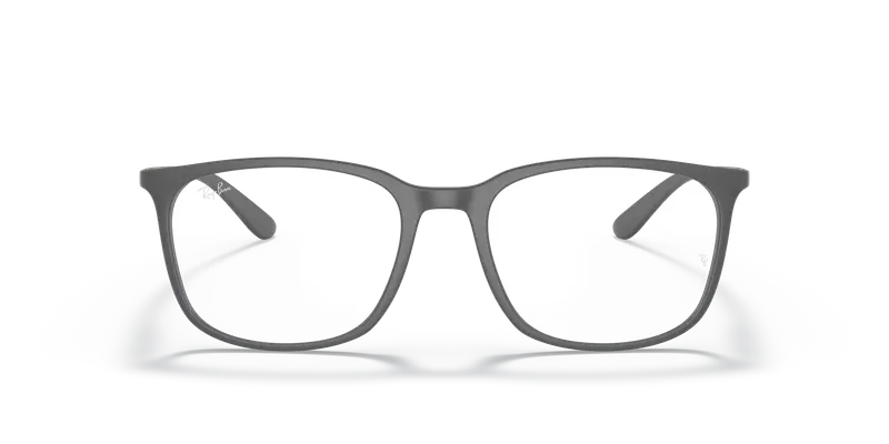 Ray - Ban Unisex RX7199 5521 Montature da vista Peek Grigio Trasparente Squadrata Normale miniatura 2