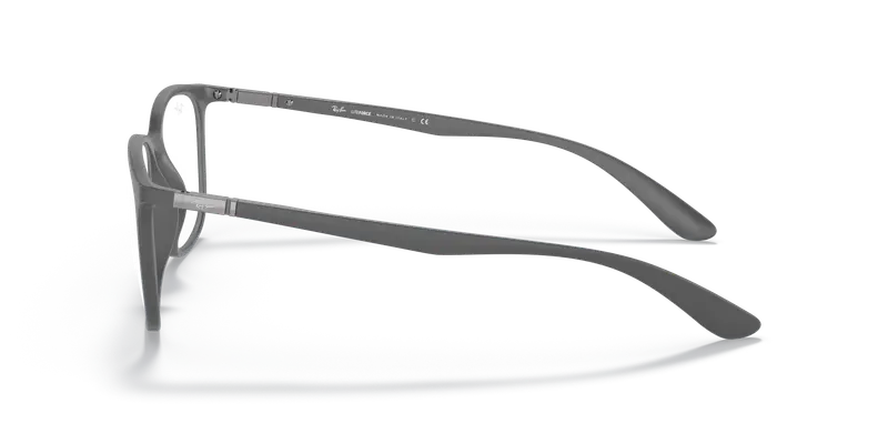 Ray - Ban Unisex RX7199 5521 Montature da vista Peek Grigio Trasparente Squadrata Normale miniatura 3