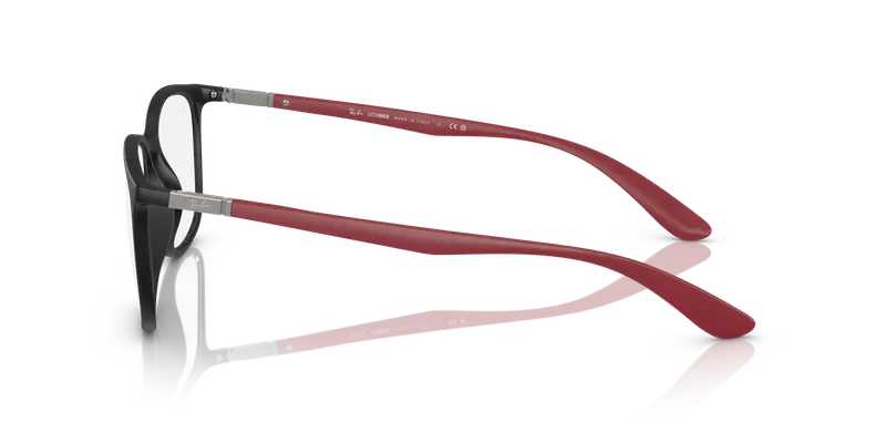 Ray - Ban Unisex RX7199 5915 Montature da vista Peek Grigio Trasparente Squadrata Normale miniatura 3