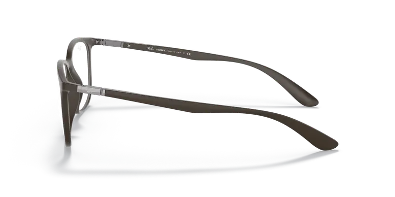 Ray - Ban Unisex RX7199 8063 Montature da vista Peek Marrone Trasparente Squadrata Normale miniatura 3