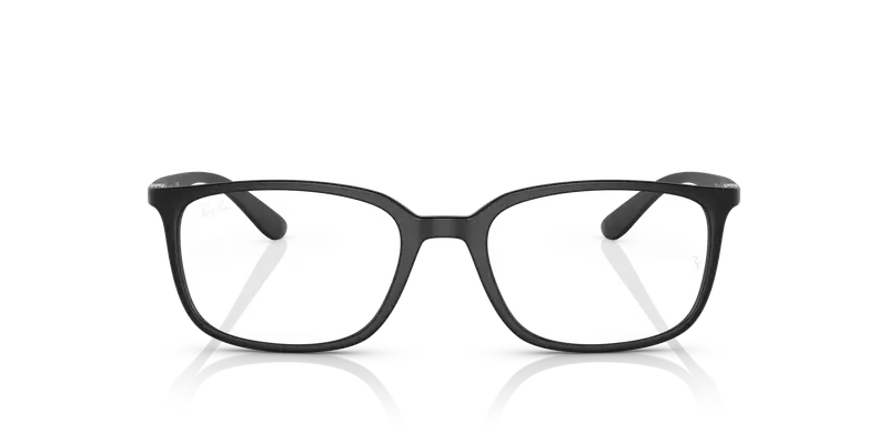 Ray - Ban Unisex RX7208 5204 Montature da vista Peek Nero Trasparente Pillow Normale miniatura 2