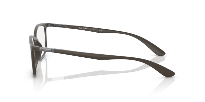 Ray - Ban Unisex RX7208 8063 Montature da vista Peek Marrone Trasparente Pillow Normale miniatura 3