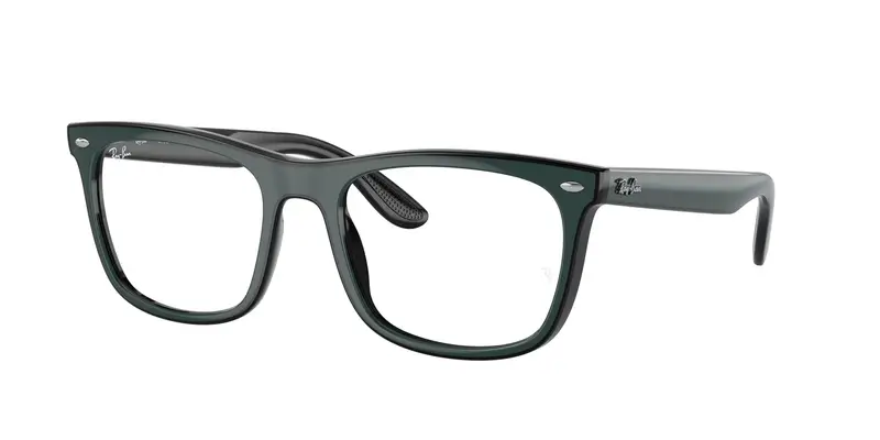 Ray - Ban Unisex RX7209 8214 Montature da vista Plastica Verde  Squadrata