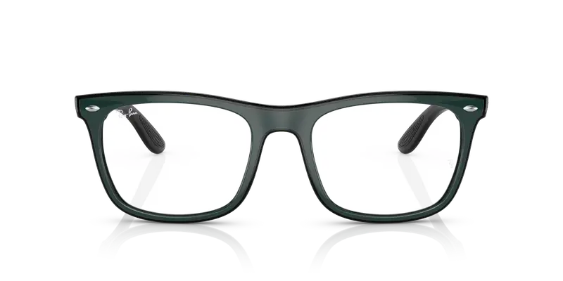 Ray - Ban Unisex RX7209 8214 Montature da vista Plastica Verde Squadrata miniatura 2