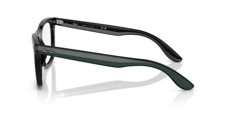 Ray - Ban Unisex RX7209 8214 Montature da vista Plastica Verde Squadrata miniatura 3