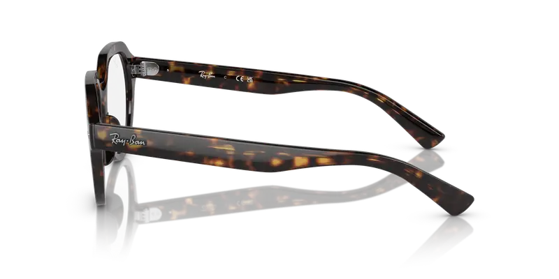 Ray - Ban Unisex RX7214 GINA 2012 Montature da vista Acetato Tartaruga Trasparente Squadrata Normale miniatura 3