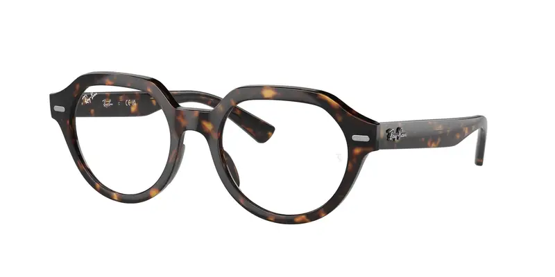 Unisex RX7214 GINA 2012 Montature da vista Acetato Tartaruga Trasparente Squadrata Normale