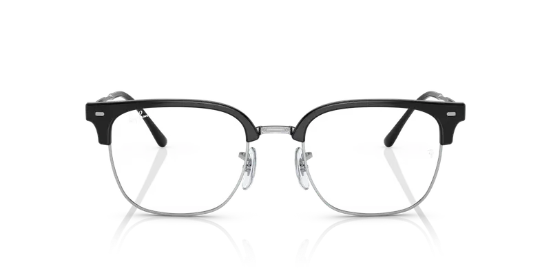 Ray - Ban Unisex RX7216 New clubmaster 2000 Montature da vista Acetato Nero Trasparente Squadrata Normale miniatura 2