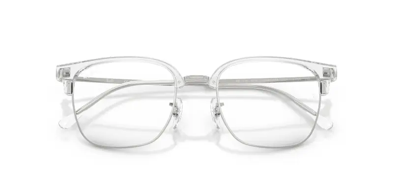 Unisex RX7216 NEW CLUBMASTER 2001 Montature da vista Acetato Trasparente Trasparente Squadrata Normale miniatura 2