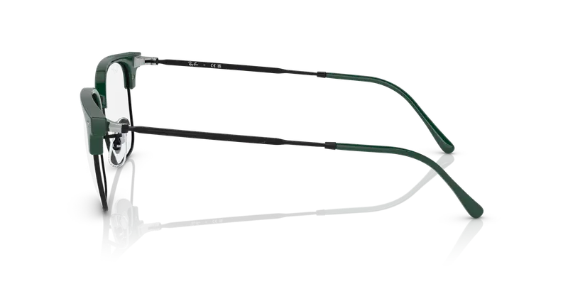 Ray - Ban Unisex RX7216 NEW CLUBMASTER 8208 Montature da vista Acetato Verde Trasparente Squadrata Normale miniatura 3