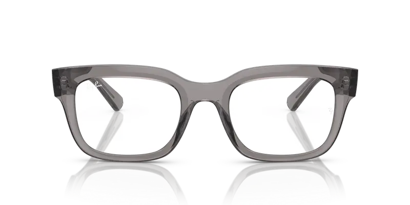 Ray - Ban Unisex RX7217 CHAD 8263 Montature da vista Acetato Grigio Trasparente Squadrata Normale miniatura 2
