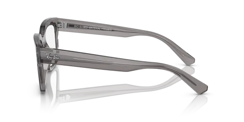 Ray - Ban Unisex RX7217 CHAD 8263 Montature da vista Acetato Grigio Trasparente Squadrata Normale miniatura 3