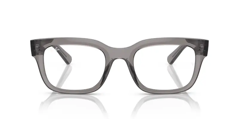 Unisex RX7217 CHAD 8263 Montature da vista Acetato Grigio Trasparente Squadrata Normale miniatura 3
