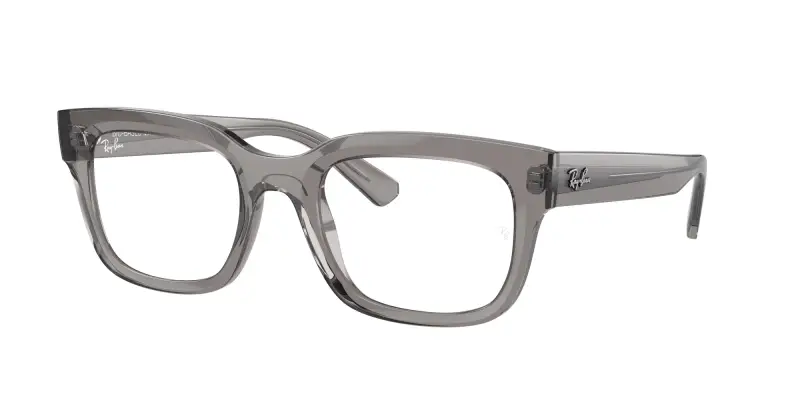 Unisex RX7217 CHAD 8263 Montature da vista Acetato Grigio Trasparente Squadrata Normale