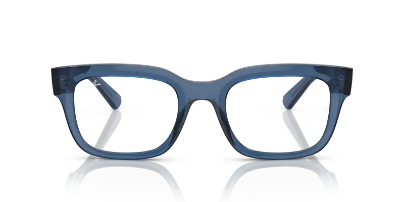 Ray - Ban Unisex RX7217 CHAD 8266 Montature da vista Acetato Blu Trasparente Squadrata Normale miniatura 2