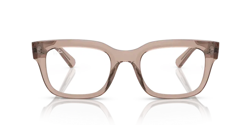 Ray - Ban Unisex RX7217 CHAD 8317 Montature da vista Acetato Marrone Trasparente Squadrata Normale miniatura 2