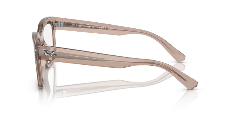 Ray - Ban Unisex RX7217 CHAD 8317 Montature da vista Acetato Marrone Trasparente Squadrata Normale miniatura 3