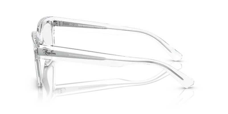 Ray - Ban Unisex RX7217 CHAD 8321 Montature da vista Acetato Trasparente Trasparente Squadrata Normale miniatura 3