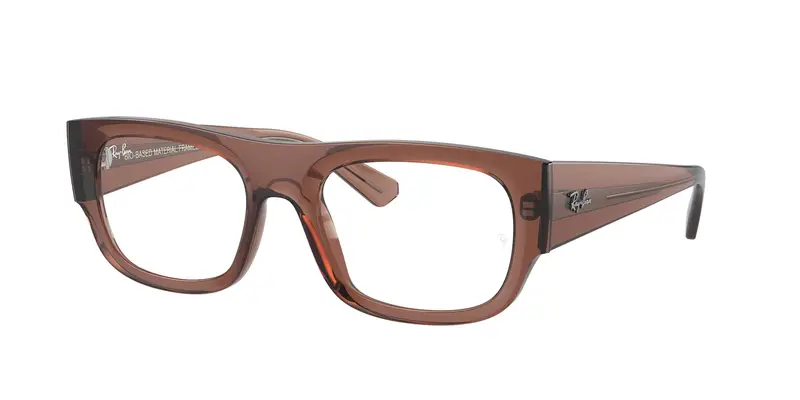 Ray - Ban Unisex RX7218 KRISTIN 8261 Montature da vista Acetato Marrone Trasparente Squadrata Normale