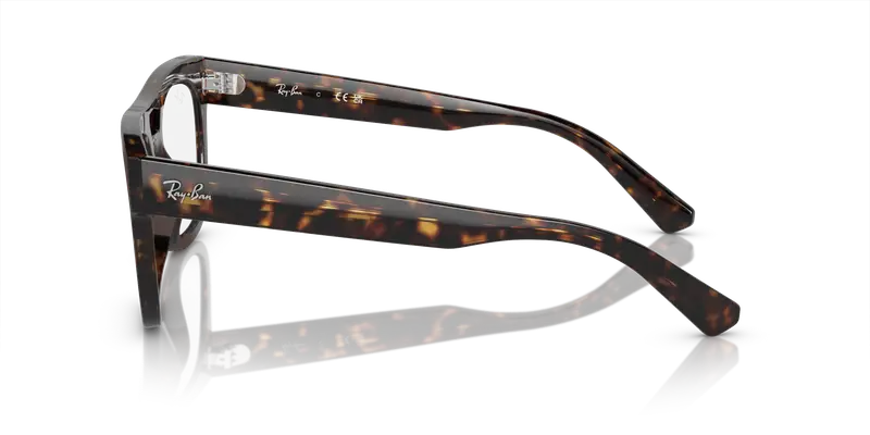 Ray - Ban Unisex RX7226 PHIL 8320 Montature da vista Iniettato Tartaruga Trasparente Squadrata Normale miniatura 3