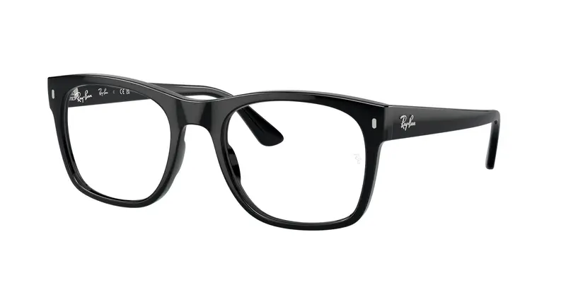 Unisex RX7228 2000 Montature da vista Acetato Nero Trasparente Squadrata Normale