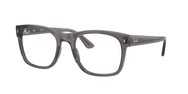 Ray - Ban Unisex RX7228  8257 Montature da vista Acetato Grigio Trasparente Squadrata Normale